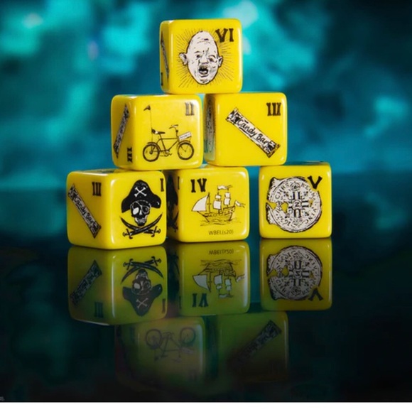 The Goonies 6-piece dice set new - Picture 2 of 4